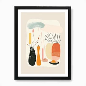 Abstract Vases And Objects 1 Poster