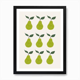 9 Pears Art Print