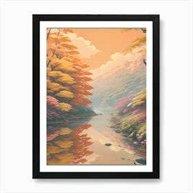 River In Autumn Art Print