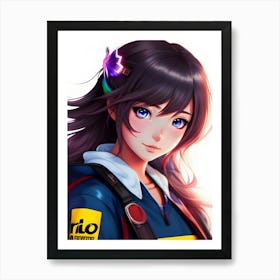 Anime Girl 1 Art Print