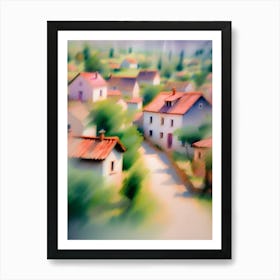 Village In France Art Print