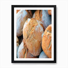 Bread On A Table Art Print