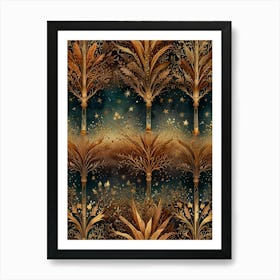 Golden Trees Art Print