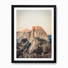Yosemite Half Dome Sunset Art Print