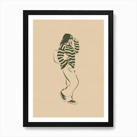 La Ligne Girl Art Print