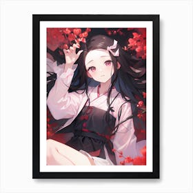 Demon Slayer Nezuko Kamado (152) 1 Art Print