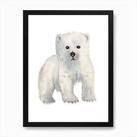 Polar Bear Cub Art Print