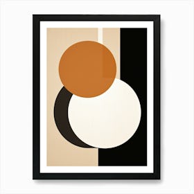 Noir Geometry Essence, Bauhaus Art Print