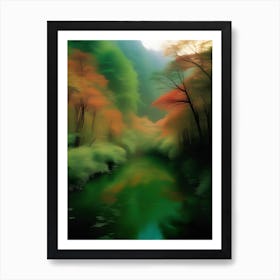 Autumn River Art Print