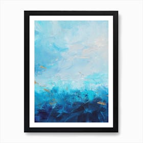 Sea And Clouds Painting  Art Print