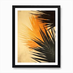 Palm Leaves Canvas Print Art Print