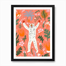 Tiger In The Jungle 13 Art Print