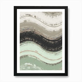 Abstract Wavy Pattern 1 Art Print