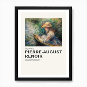 Museum Poster Inspired By Pierre August Renoir 2 Art Print