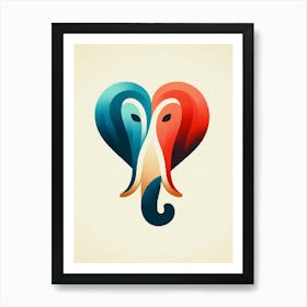 Elephant Heart Art Print