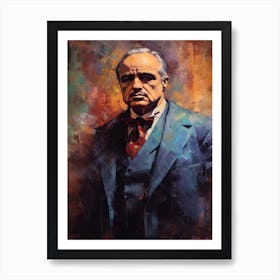 Gangster Art Don Vito Corleone The Godfather 7 Art Print