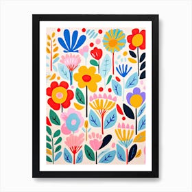 Matisse Style Floral Overture; Whimsical Beauty Art Print