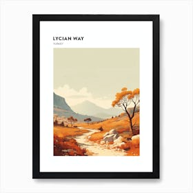 Lycian Way Turkey 2 Hiking Trail Landscape Poster Art Print