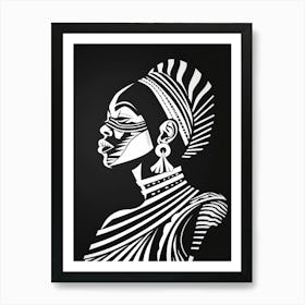 African Woman Portrait 14 Art Print