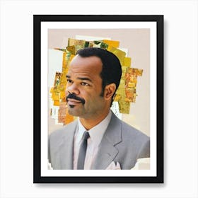 Jeffrey Wright Retro Collage Movies Art Print