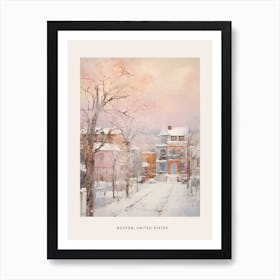 Dreamy Winter Painting Poster Boston Usa 2 Art Print