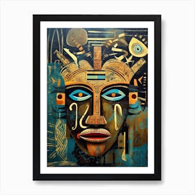 African Rhapsody: A Symphony of Colors Art Print