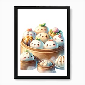 Chinese Dumplings 2 Art Print