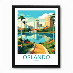 Florida Orlando Travel 1 Art Print