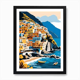 Summer In Positano Painting (45) Art Print