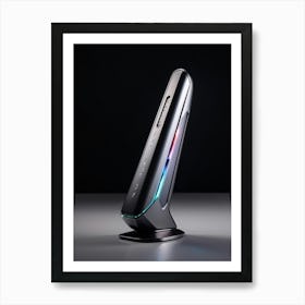 3d Computer Pointer With An Ergonomic Design Emitting A Soft Glow Click Icon With A Raised Rubberi (4) Art Print