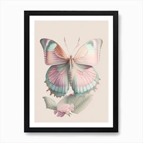 Gatekeeper Butterfly Vintage Pastel 2 Art Print