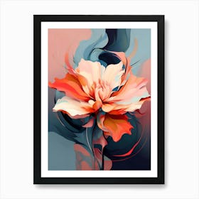 Abstract Flower Painting 9 Art Print