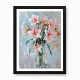 A World Of Flowers Amaryllis 2 Painting Art Print