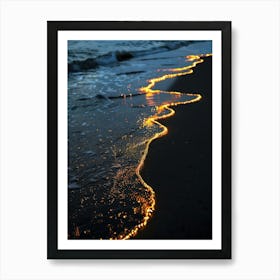 Fire In The Sand Art Print