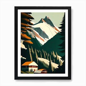 Vanoise National Park France Retro Art Print