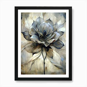 Abstract Flower Painting Art Print