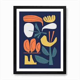 Paper Floral 2 Art Print