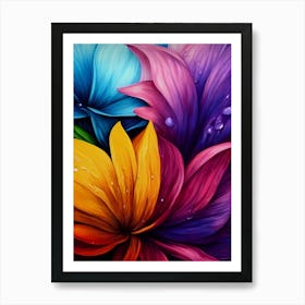 Colorful Flowers 1 Art Print