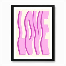 Love pink . 1 Art Print
