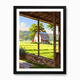 Barn In The Countryside 3 Art Print