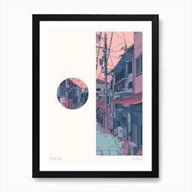 Tokyo Japan 5 Cut Out Travel Poster Art Print