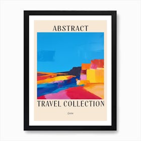 Abstract Travel Collection Poster Qatar 1 Art Print