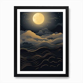 Full Moon In The Sky Art Print