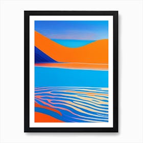 Ripples In Ocean Landscapes Waterscape Modern 1 Art Print