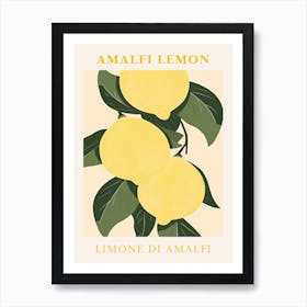 Amalfi Lemon Art Print