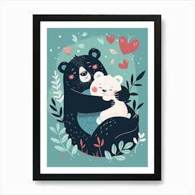 Bear Hug Art Print