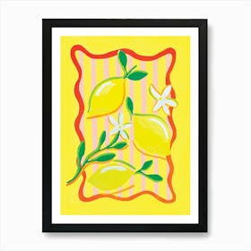 Bright Lemons Art Print