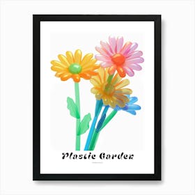 Dreamy Inflatable Flowers Poster Gerbera Daisy 1 Art Print