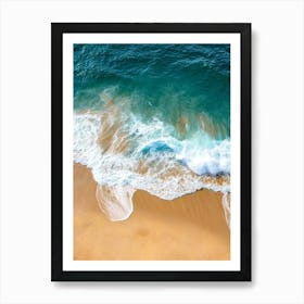 Aerial View Of A Beach 25 Art Print