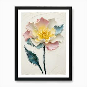 Abstract Flower Art Art Print